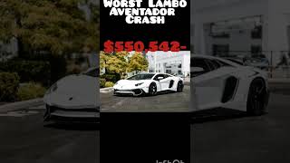 Worst Lamborghini Aventador Crash