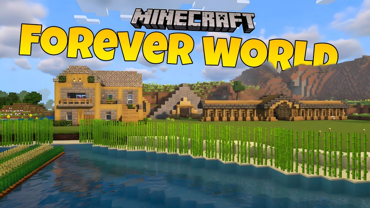 Starting My Minecraft Forever World Journey Ep 1 (Day 1-100) - YouTube