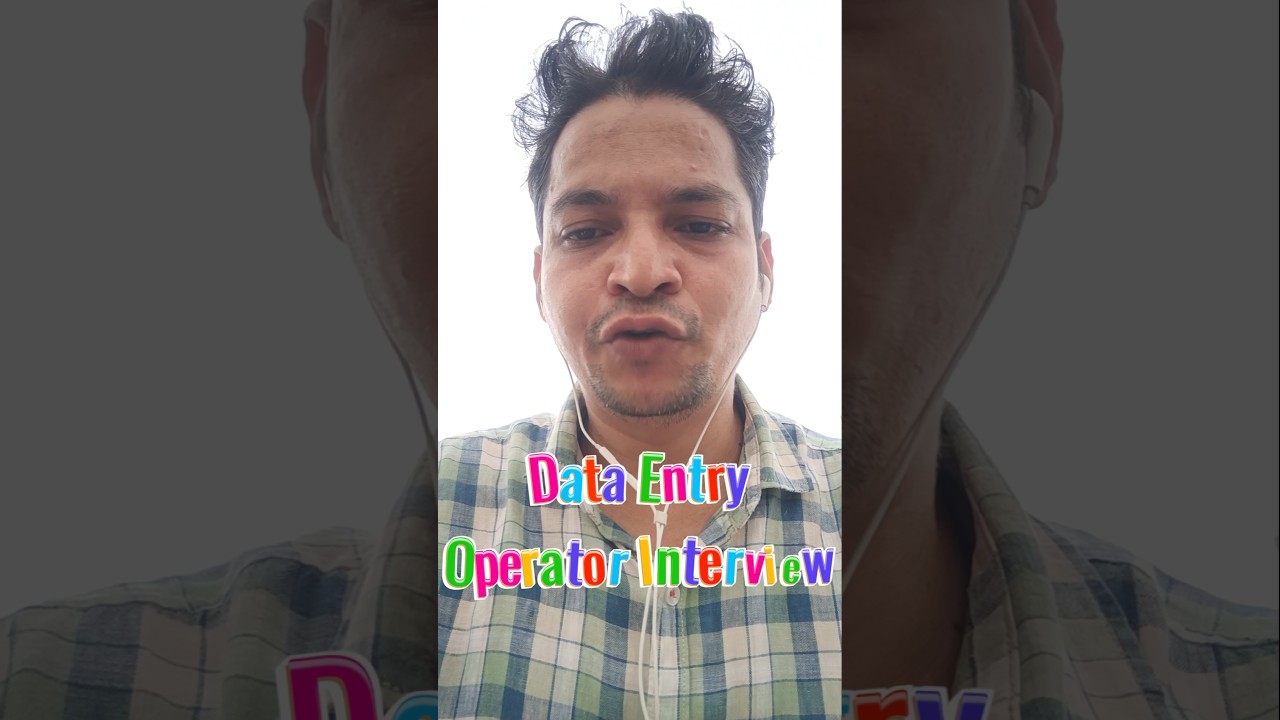 Data Entry Operator Job Interview 