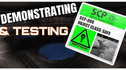 SCP 006 Demonstration & Testing "Fountain Of Youth" - SCP Project Resurrection mod