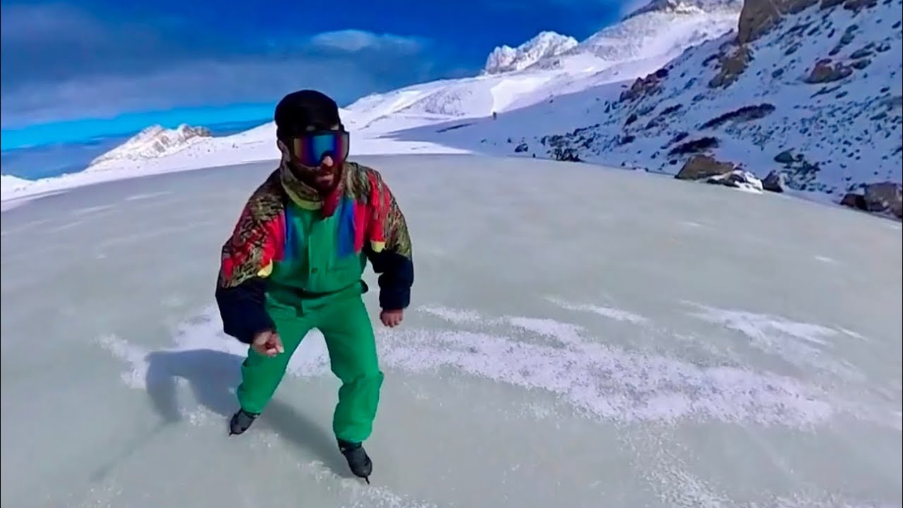 تجربة التزلج على الجليد في الجزائر 🇩🇿 - بحيرة أوقلميم المتجمدة (تيكجدة)