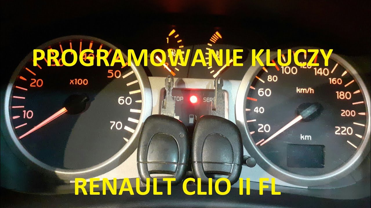 Renault Clio 2 phase 2 Programowanie Kluczy DDT2000 Jak