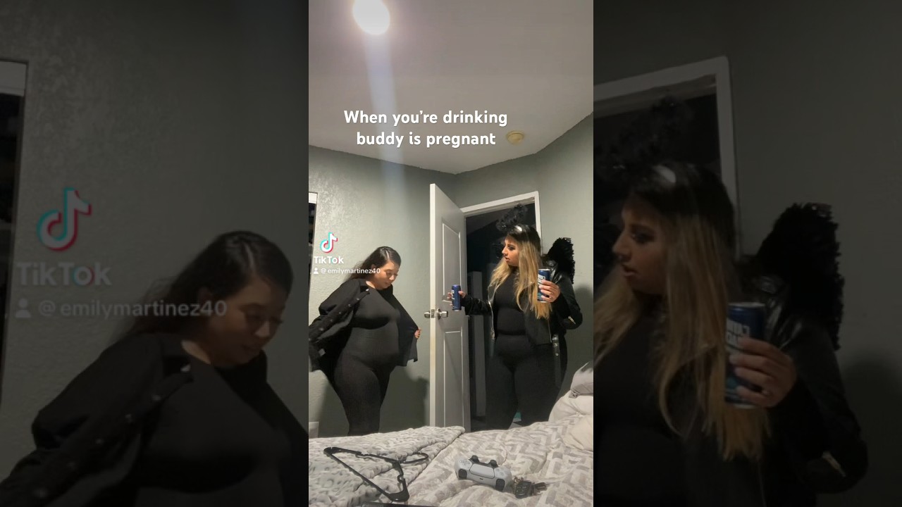 When you’re drinking buddy is pregnant🤰🏽😦 