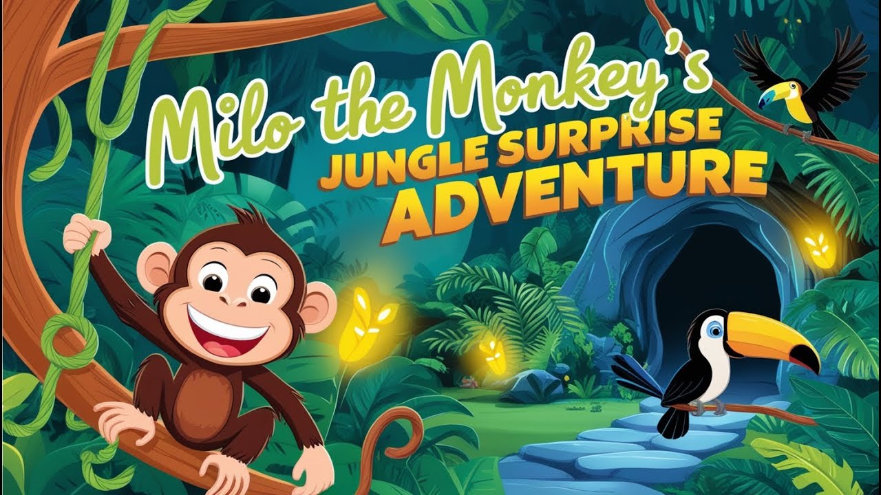 Milo Monkey Milo the Monkey’s Jungle Surprise Adventure | Fun Animal Bedtime Story ...