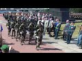 #Офицеры республики КОНГО исполняют национальную строевую песню.