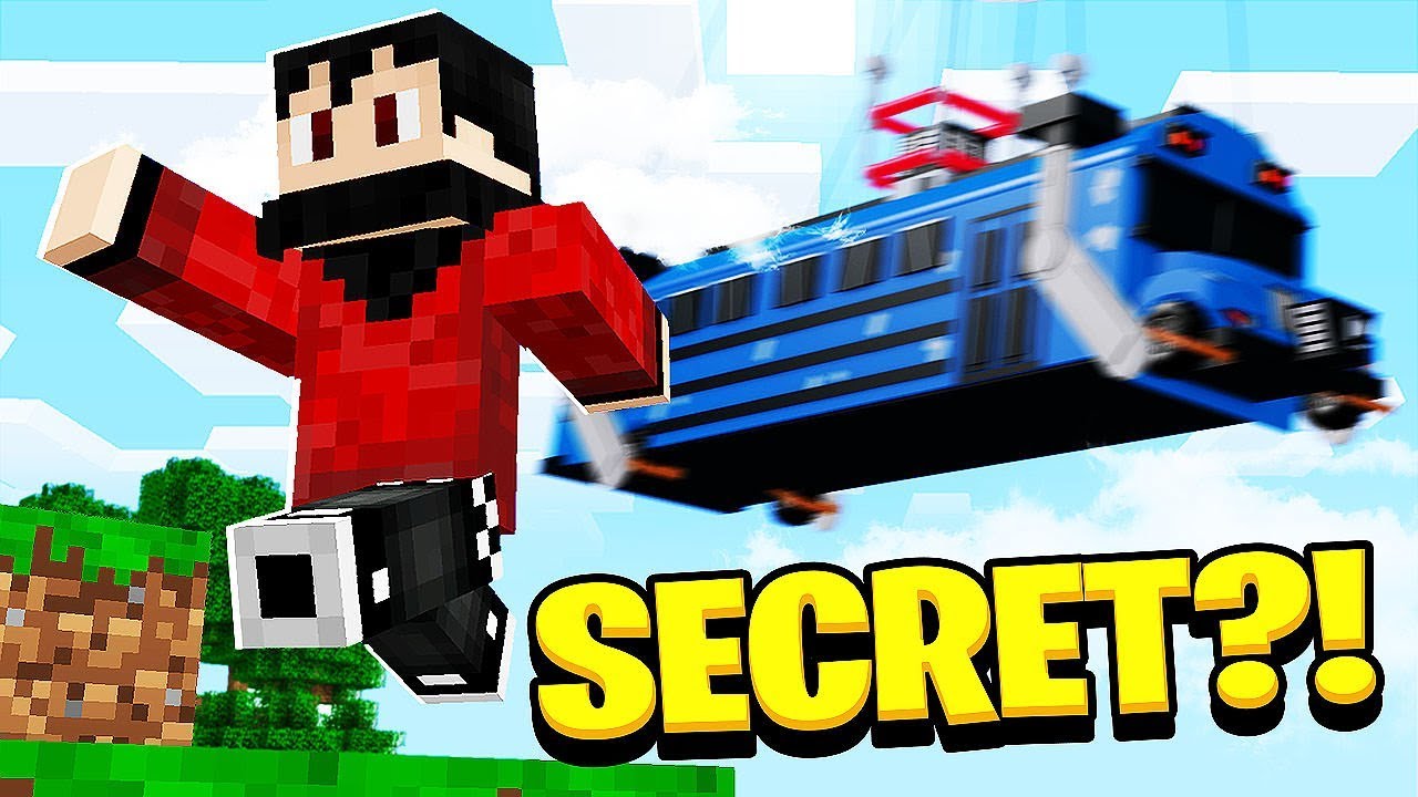 I FOUND My Little Brother's *SECRET* FORTNITE MAP in Minecraft Pocket Edition!