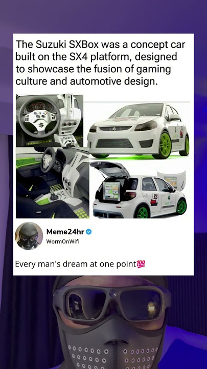 The Suzuki SXBox was a gaming concept car.