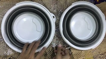 Unwrapped: S03S76 | Collapsible Buckets | Medium Sized: 5L (1.32 Gal) | Silicone & Plastic | Pails