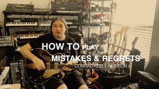 How to play Mistakes and Regrets - EGDGBE tuning