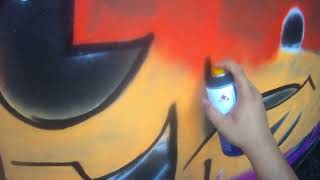 GRAFFITI CIS CREW basketball court pt1 by HUSTWO 129 views 2 months ago 7 minutes, 54 seconds