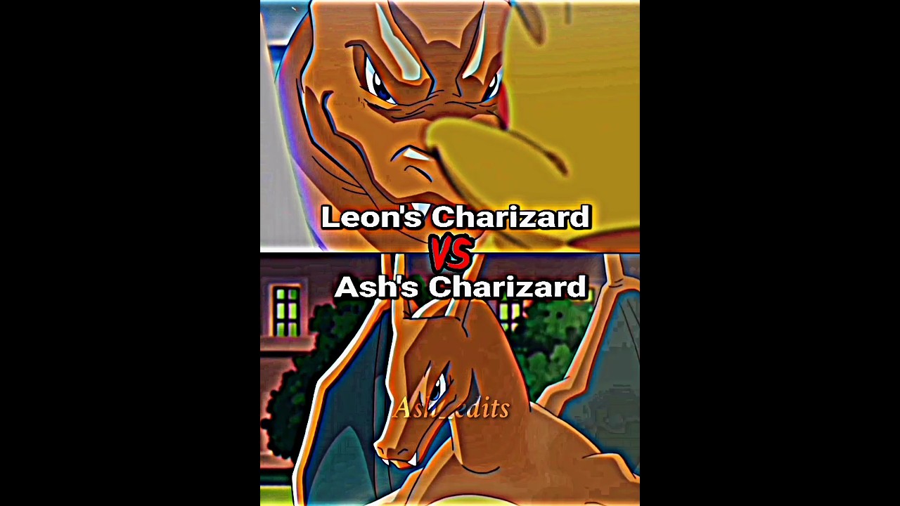 Ash's Charizard vs Leon's Charizard|| Who is strongest 💪