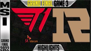 T1 vs RNG Highlights Game 1 | MSI 2022 Grand Final | T1 vs Royal Never Give Up