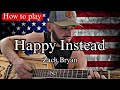 How To Play Happy Instead Zach Bryan Beginner Guitar Lessons mp3