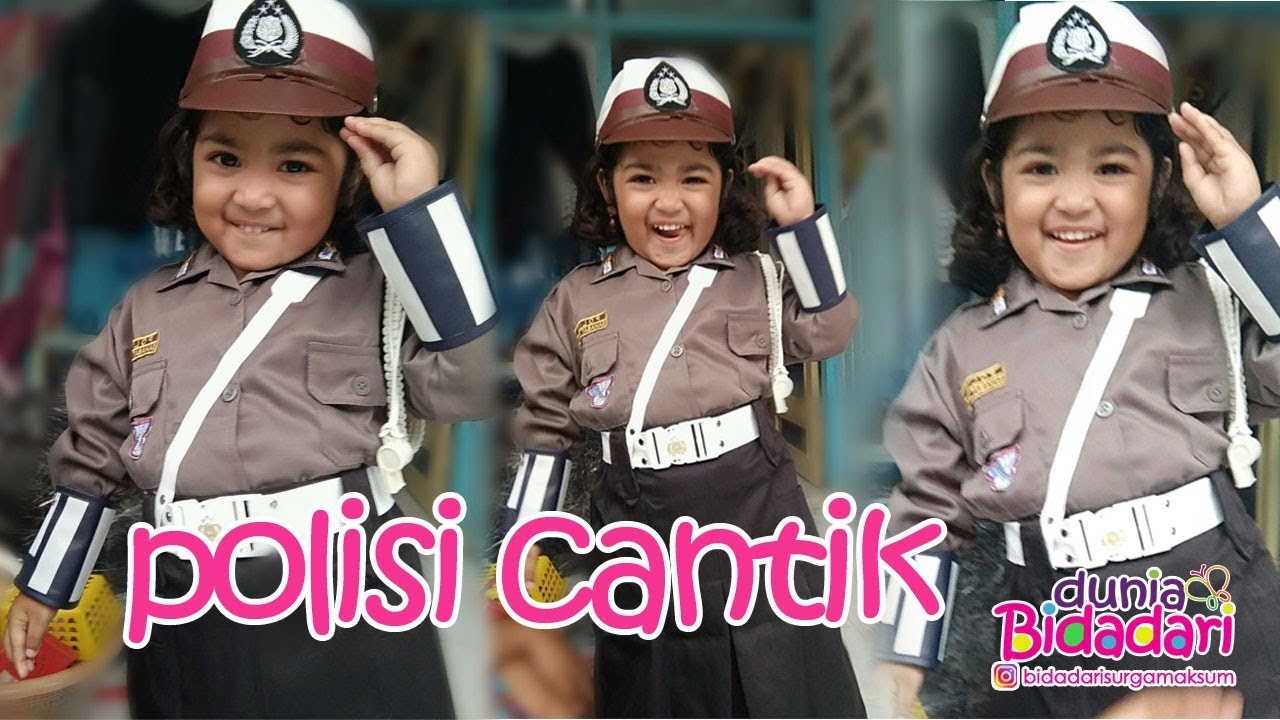 BIDADARI POLISI CANTIK | buka paket dan langsung pake baju polisinya yuk..