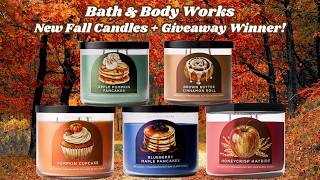 Bath & Body Works New Fall Candles + Giveaway Winner!