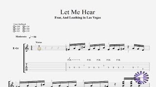 Vignette de la vidéo "【Guitar】寄生獣 Parasyte【OP】Let Me Hear 叩いてみた ギターtab譜〚Fear, and Loathing in Las Vegas〛 by NipponTAB"