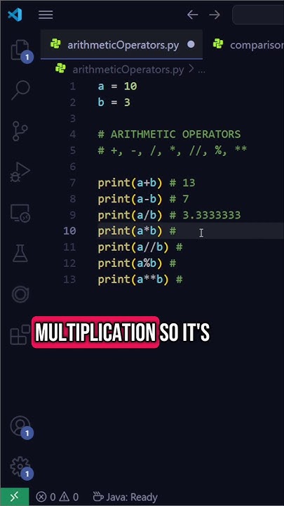 ARITHMETIC OPERATORS IN PYTHON #code #programming #python #arithmetic # ...