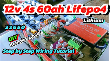 12v 4s 60a 32650 Lifepo4 Lithium Battery Pack | DIY