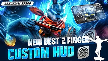 TOP 7 BEST 2 FINGER CUSTOM HUD CODE FREE FIRE (FASTEST MOVEMENT +HEADSHOT ) 🤯 BEST CUSTOM HUD IN FF
