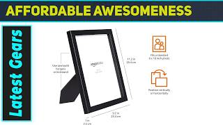 Amazon Basics Rectangular Photo Picture Frame 8x10 Best Value Pack for Home & Office