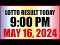 Lotto Result Today 9pm Draw May 16, 2024 Swertres Ez2 Pcso