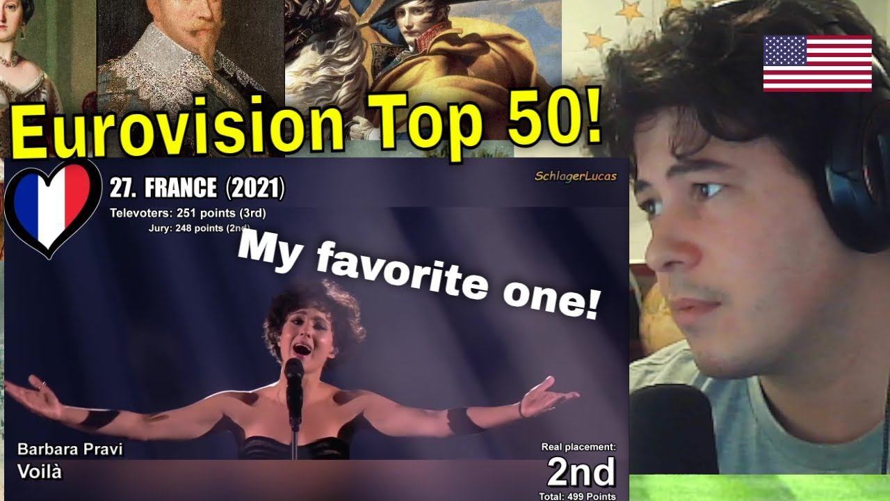 American Reacts Top 50 Entries by Televote in Eurovision Song Contest (2009-2024)