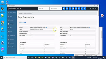 SearchWiz SEO - Page Compare