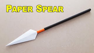 KAĞITTAN MIZRAK YAPIMI - ( How to Make a Paper Spear )