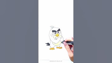 🔴 Unleash Your Creativity 🚀 Drawing Red from Angry Birds 🐦 Step-by-Step🎬 #shorts #drawing #RavlykArt