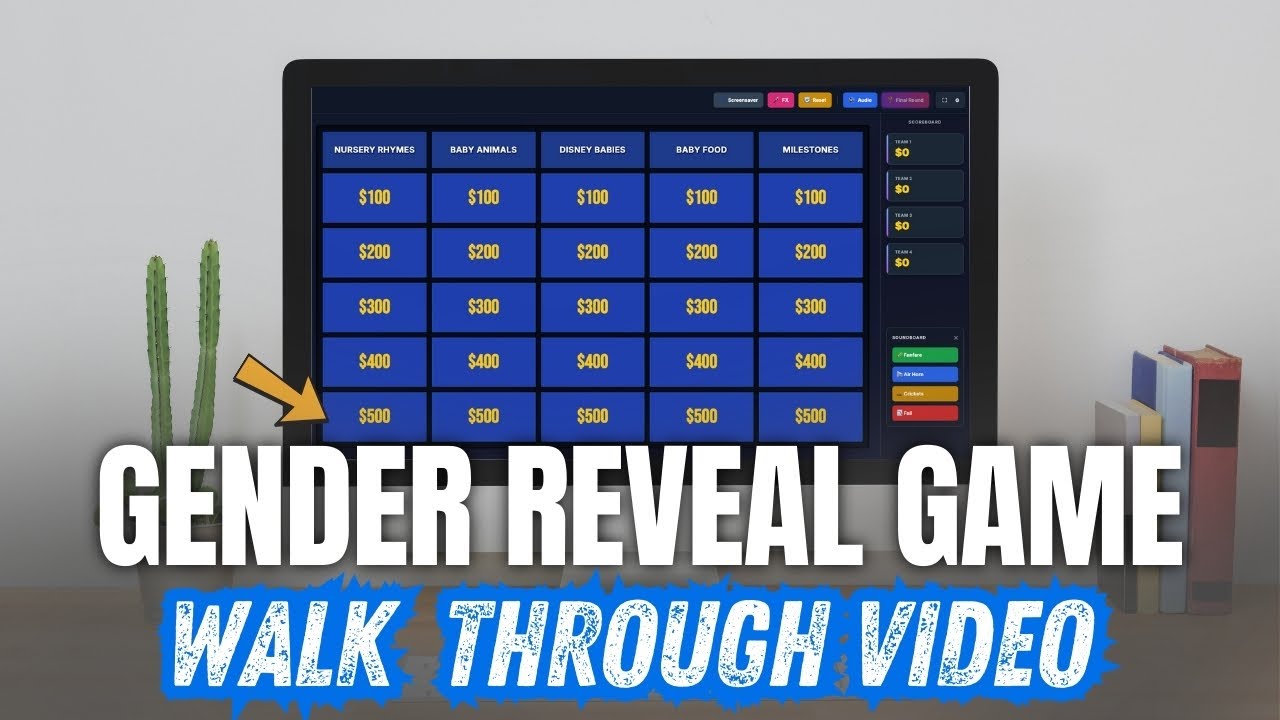 Руководство по установке и настройке игрового набора для определения пола ребенка.