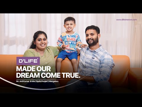 Client Testimonial: Mr. Anil & Mrs. Tripthi | D'LIFE Home Interior Designers in Mangalore