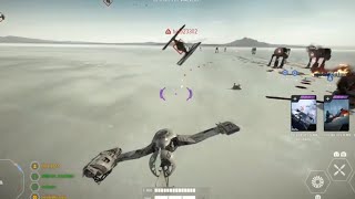 Rammed A Tie Fighter With Speeder MID AIR - Battlefront 2