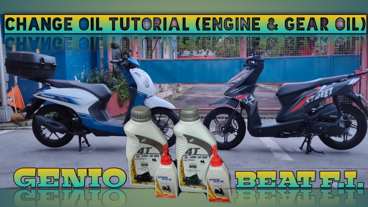 Change Engine Oil & Gear Oil Tutorial Honda Genio Honda Beat YouTube