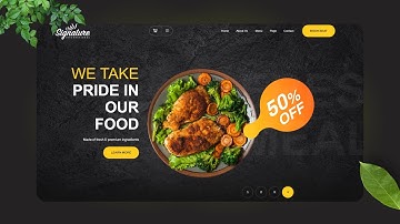 Responsive Website Design Using HTML & CSS Only | Restaurant Website Design