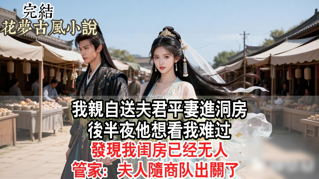 【完結爽文】我親自送夫君平妻進洞房 後半夜他想看我难过 發現我闺房已经无人 管家：夫人隨商队出關了