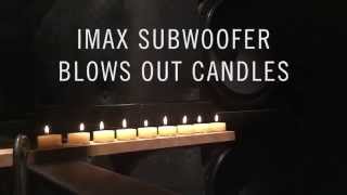 IMAX Subwoofer Blows Out Candles Using Interstellar Soundtrack