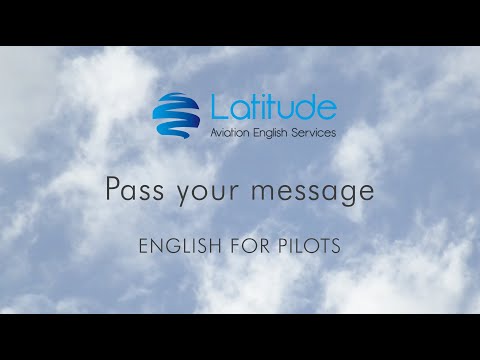 Pass your message: English for pilots