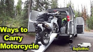 Ways to Carry Motorcycle - Pros Cons | Yellowstone Bug Out