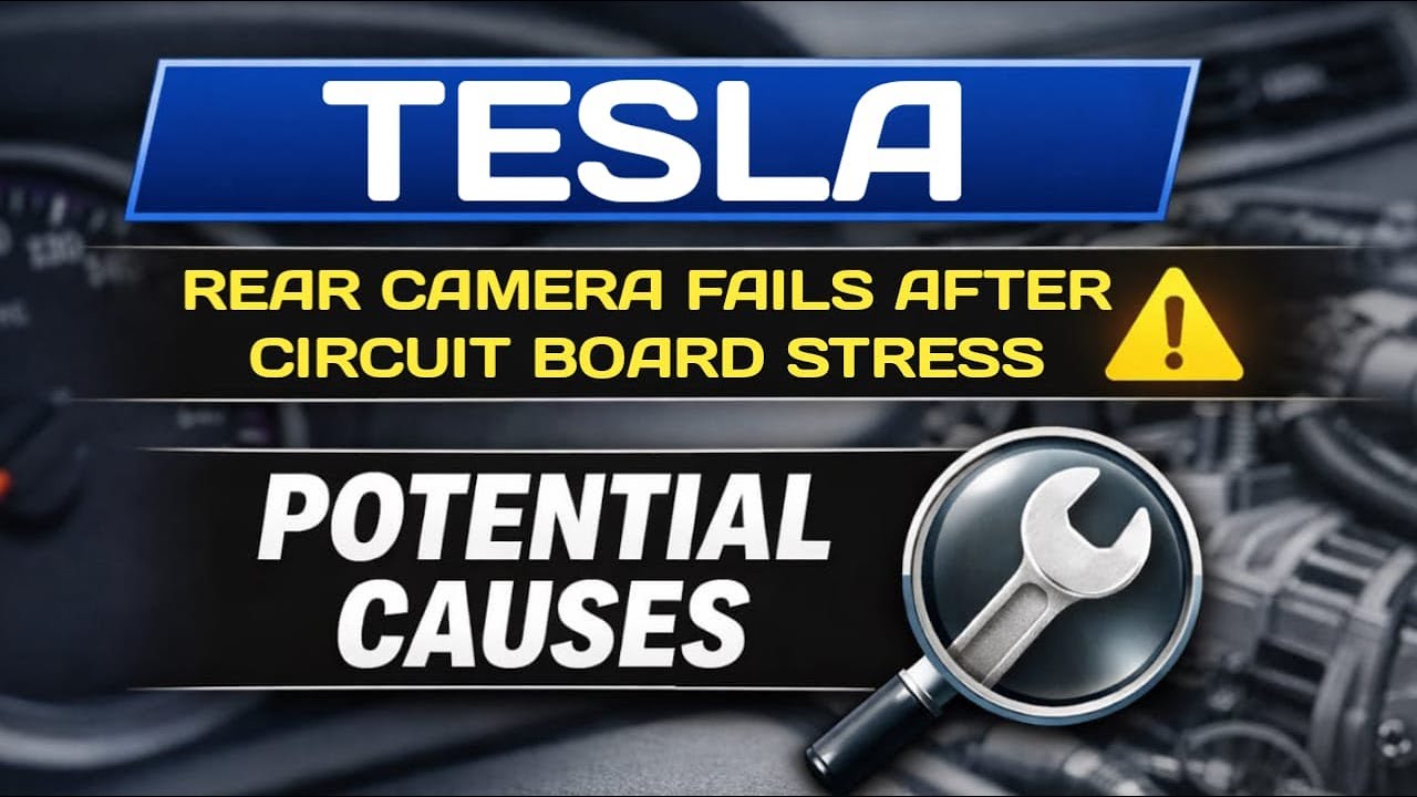 Камера заднего вида Tesla вышла из строя из-за перегрузки печатной платы – что может быть причиной?