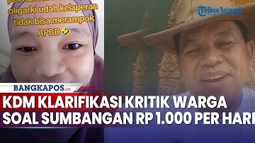 Dikritik Warga, Dedi Mulyadi Klarifikasi soal Sumbangan Rp 1.000 per Hari: Tak Wajib, Hanya Imbauan