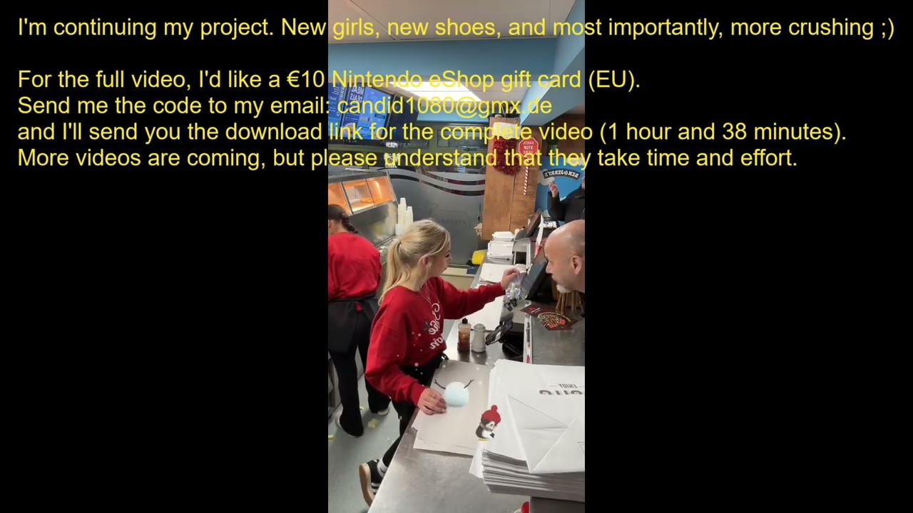 Trailer - Girls unknown crush fries in Store - 2