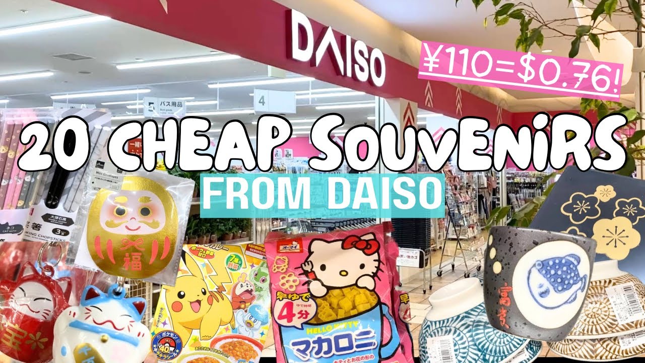 LIVING IN JAPAN 073 | 20 Cheap Daiso Japan Souvenirs!