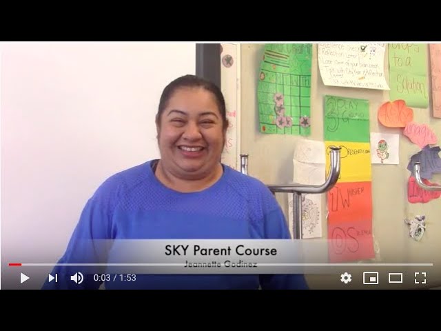 Jeannette Godinez SKY Parent Course Testimonial Jeannette Godinez SKY Parent Course Testimonial