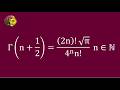 Deriving the Gamma Function at Half Integers