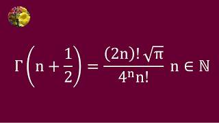 Classical Derivation of the Half Integer Gamma Formula