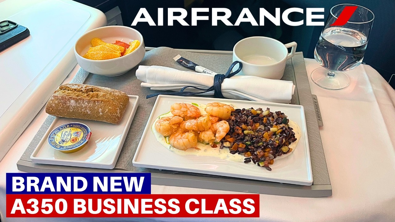 AIR FRANCE BRAND NEW AIRBUS A350-900 (Business Class) | Paris - Newark | Flight Review