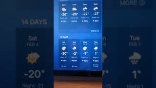 Extremely cold ! - 26 feels like - 39 degree C  #Montreal #Canada #shorts #2023 Feb 3
