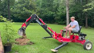 Using Harbor Freight Towable Backhoe for the very first time!