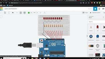Luces auto fantástico-Arduino-Tinkercad