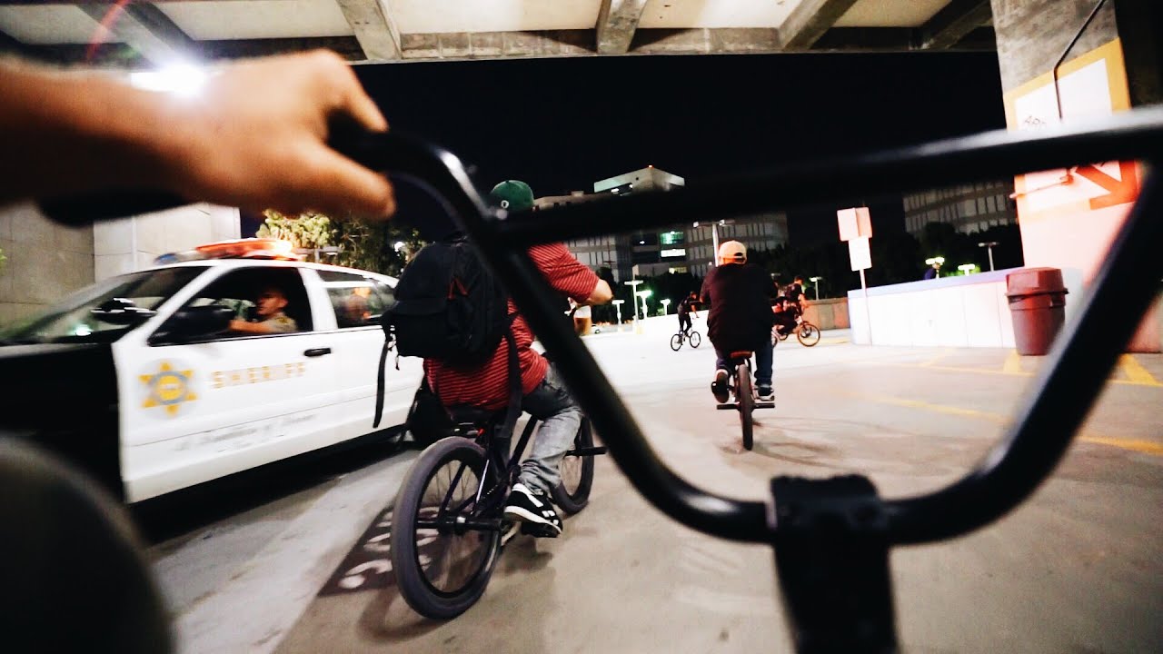 BMX vs Sheriffs Officers Police In L.A.